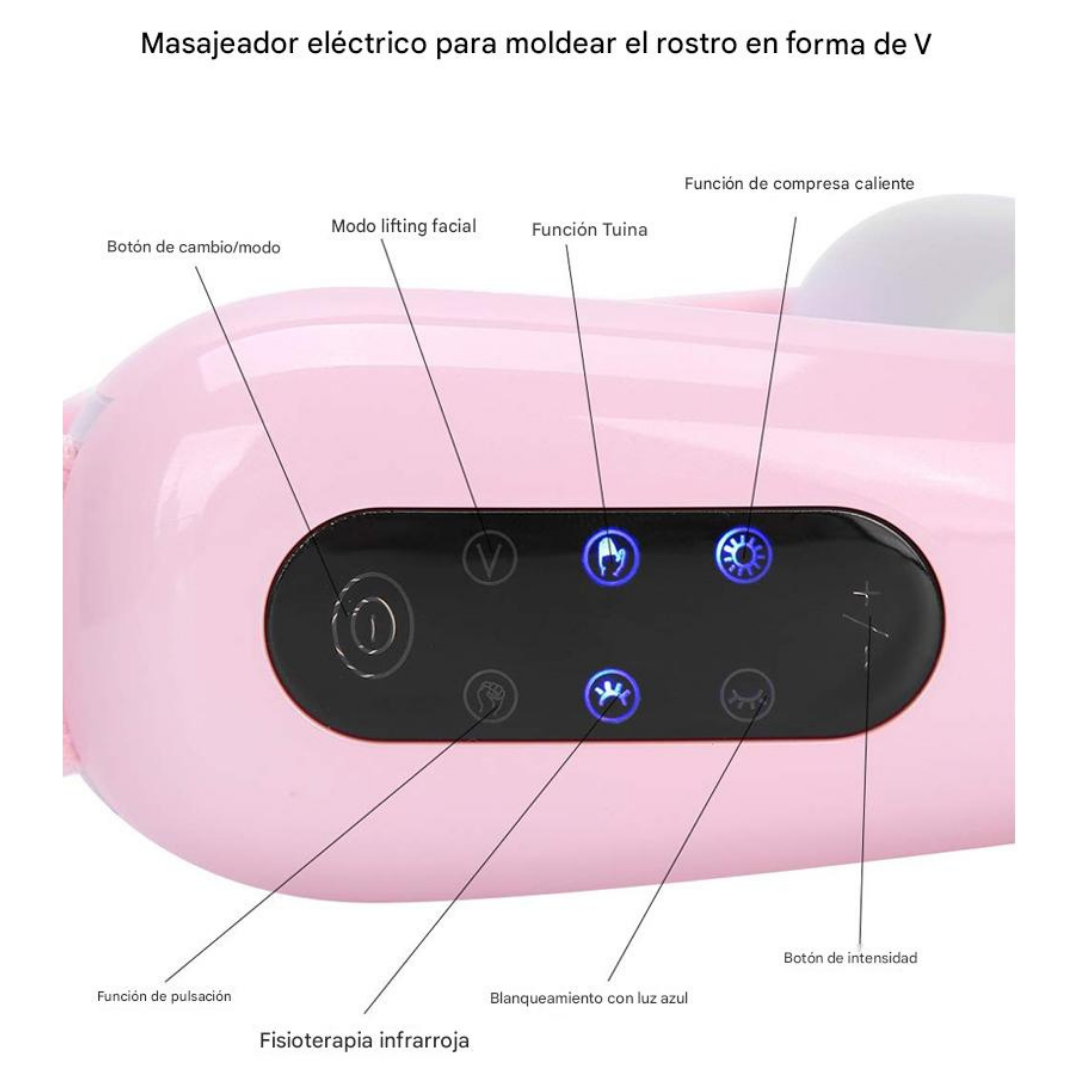 2 Reductor Facial de Papada y Cachetes Adelgazador Facial Profesional™