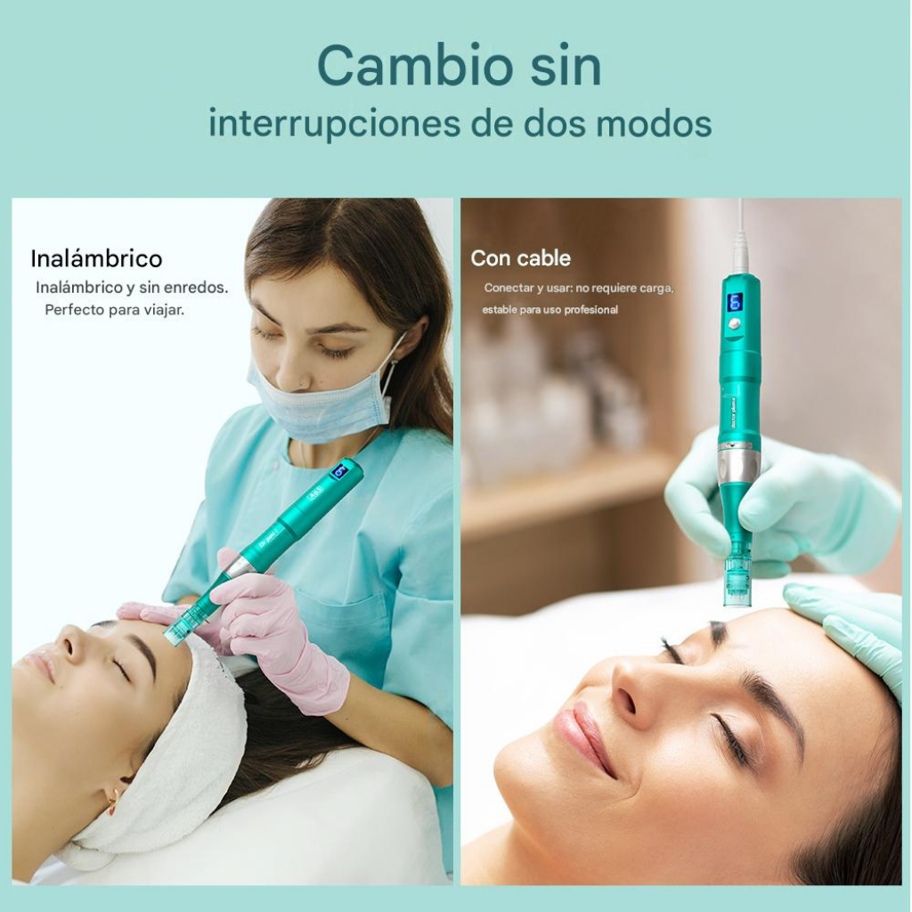 Dr. Pen A6S Microneedling Profesional con Tecnología Digital y Doble Batería™