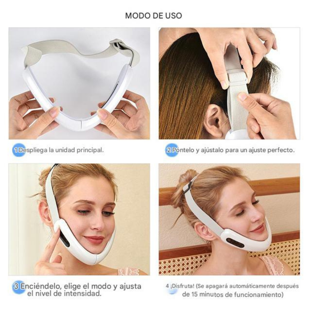 5 Reductor Facial de Papada y Cachetes Adelgazador Facial Profesional™