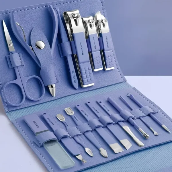 Juego de Cortaúñas Multifuncional de 16 Precisión y Durabilidad en Acero Inoxidable™