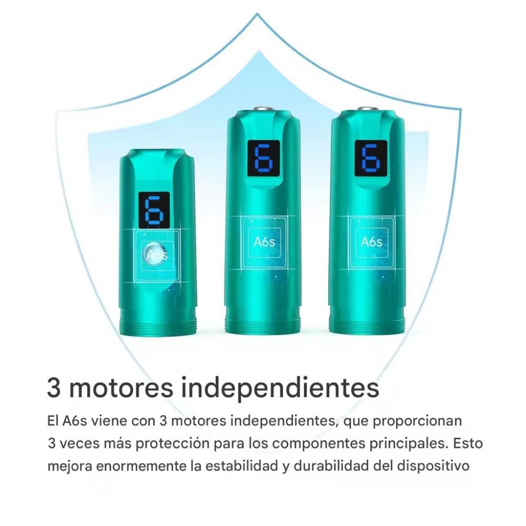 Dr. Pen A6S Microneedling Profesional con Tecnología Digital y Doble Batería™