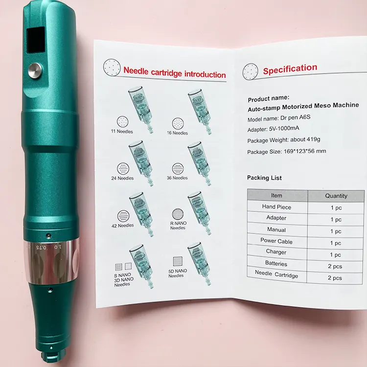 Dr. Pen A6S Microneedling Profesional con Tecnología Digital y Doble Batería™