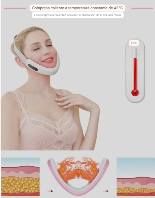 Reductor Facial de Papada y Cachetes Adelgazador Facial Profesional™