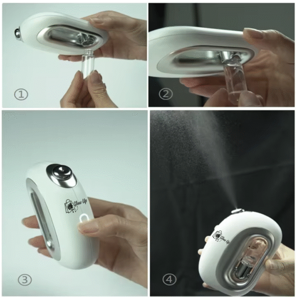 Inyector de oxígeno portátil con infusor de suero a base de agua NANO NIEBLA FACIAL™
