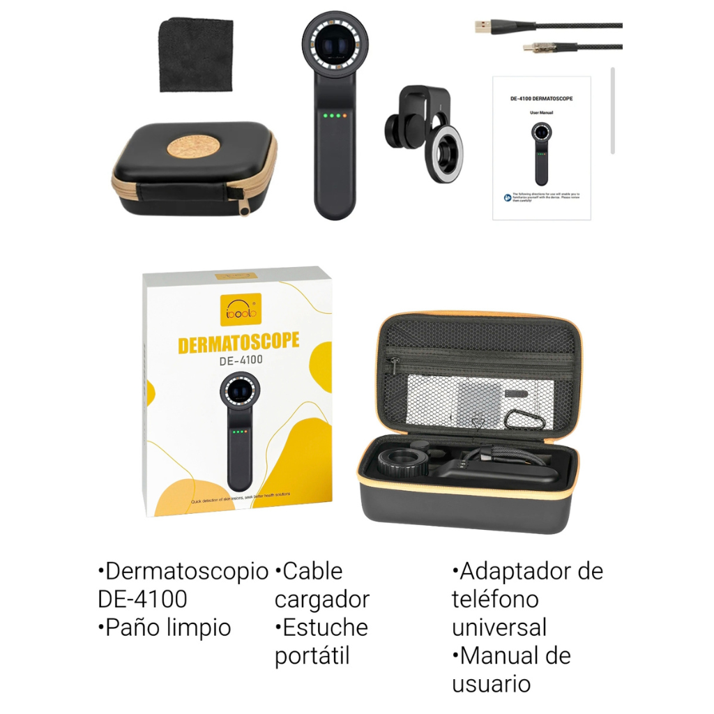 Dermatoscopio Profesional Digital UV DE-4100 PRO™
