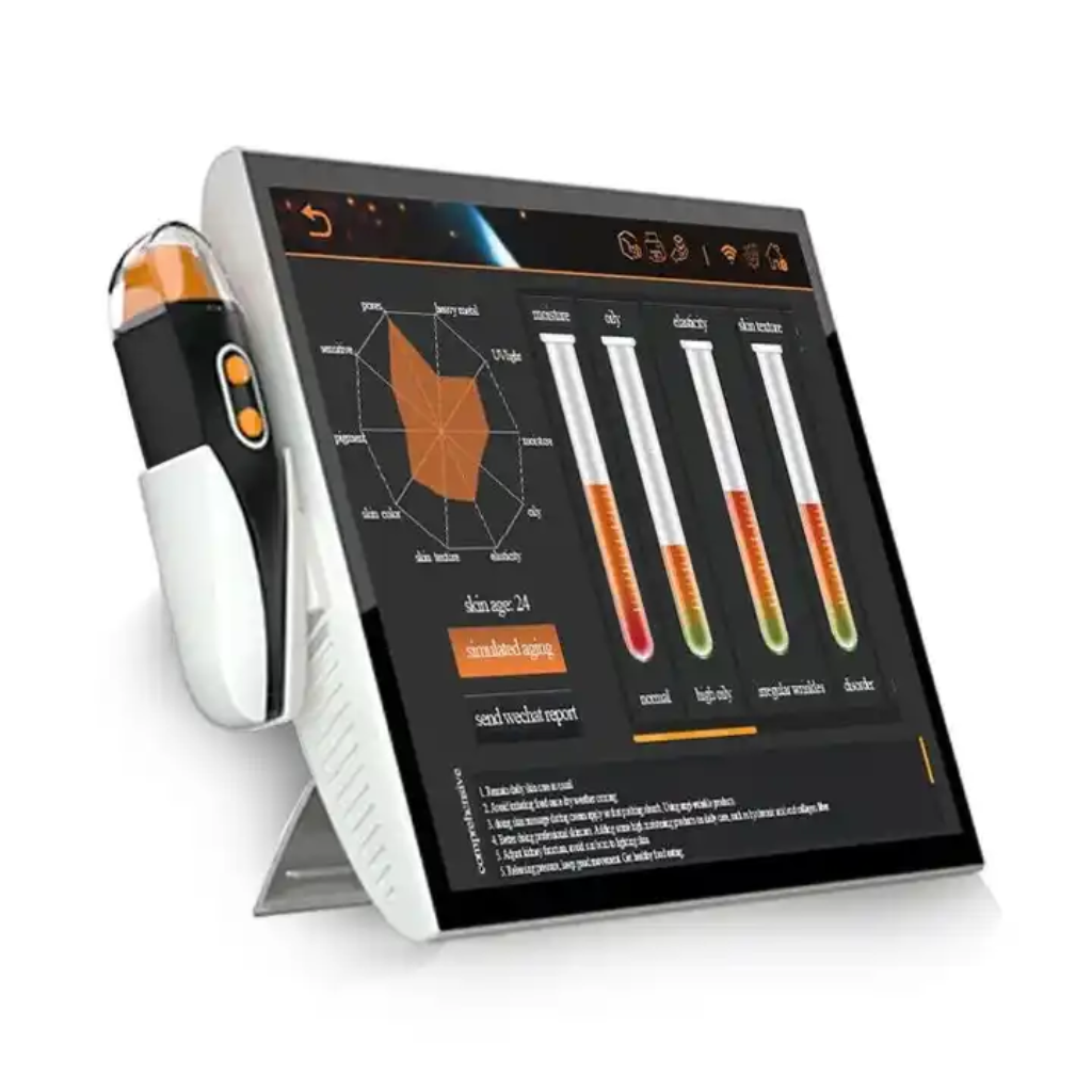 Analizador Inteligente de Piel Facial con IA y Pantalla Táctil™