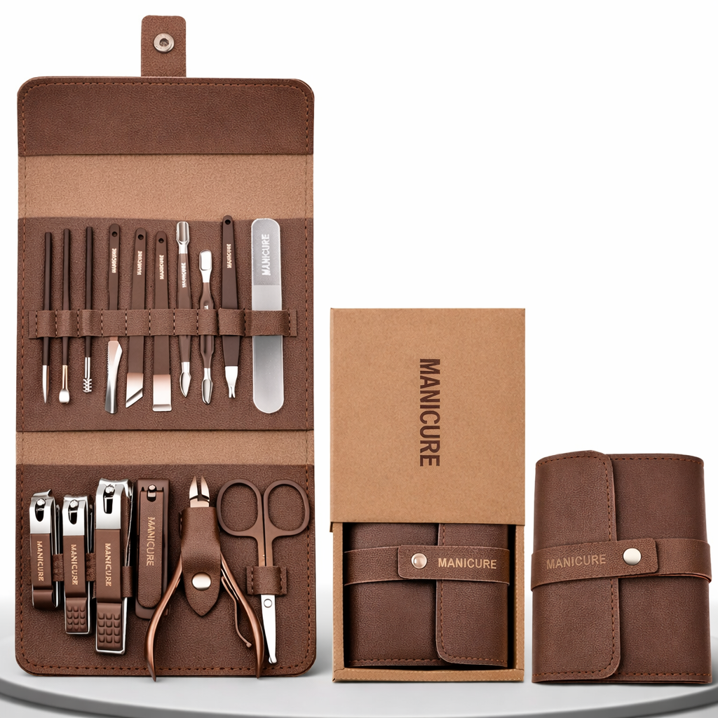 Set Profesional de Manicura y Pedicura 16 Piezas GlowUp™