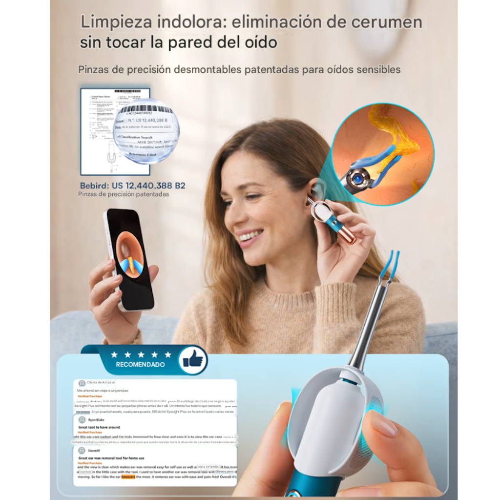 Otoscopio Inteligente Bebird EarSight Ultra™