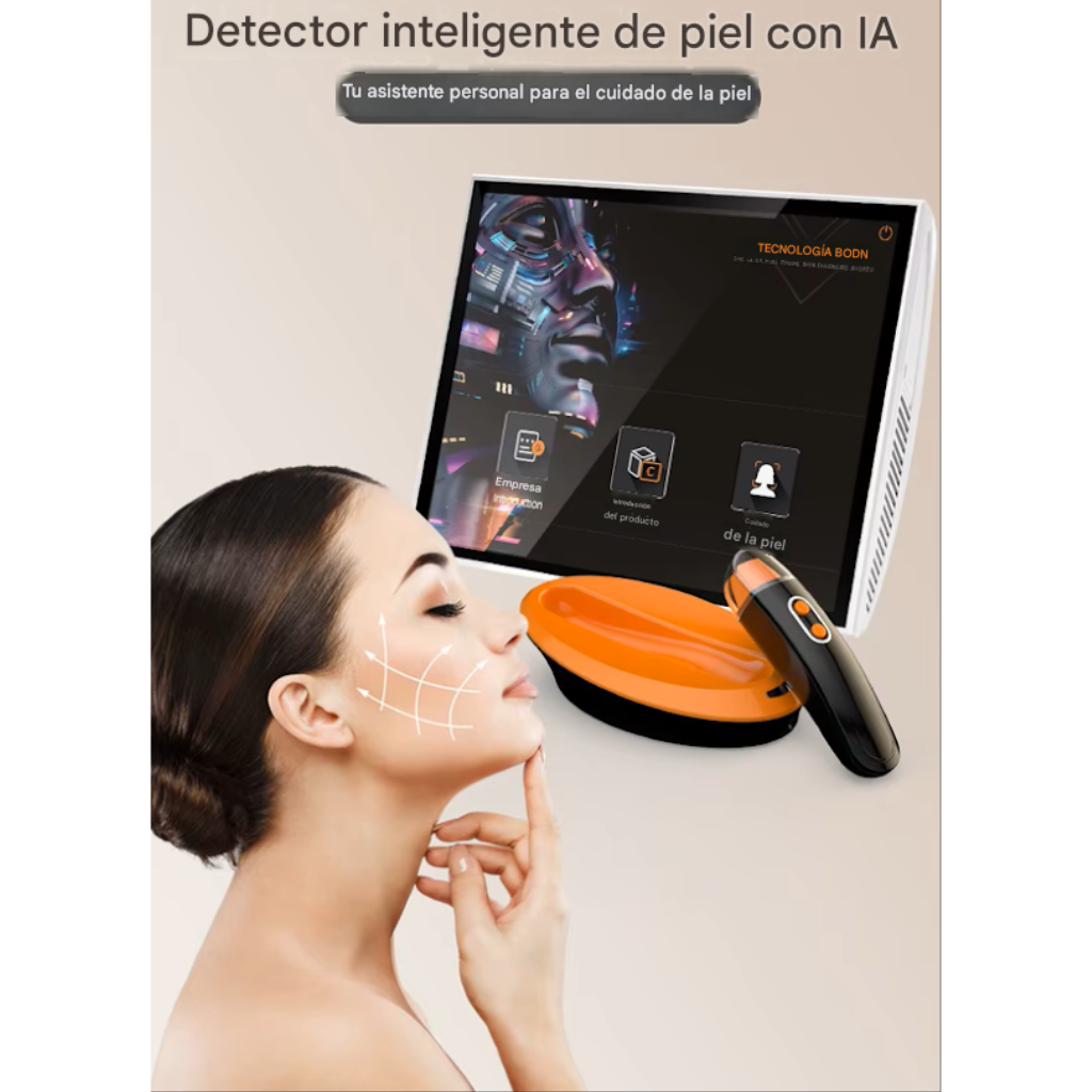 Analizador Inteligente de Piel Facial con IA y Pantalla Táctil™
