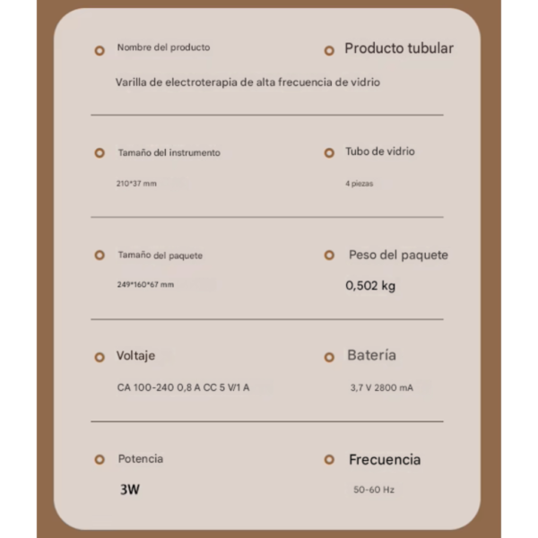 DISPOSITIVO DE ALTA FRECUENCIA 4 EN 1 RECARGABLE(TM)
