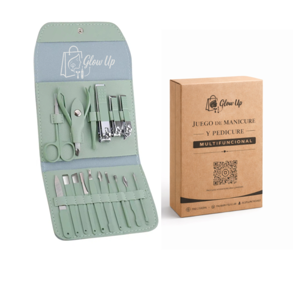 Set Profesional de Manicura y Pedicura 16 Piezas Glow Up(TM)