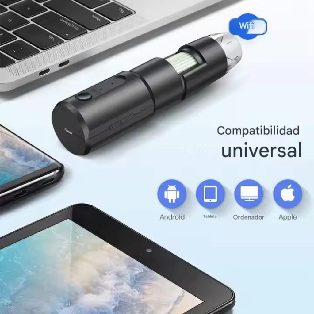 Dermatoscopio / Tricoscopio Digital WiFi Profesional DM023A-NC™