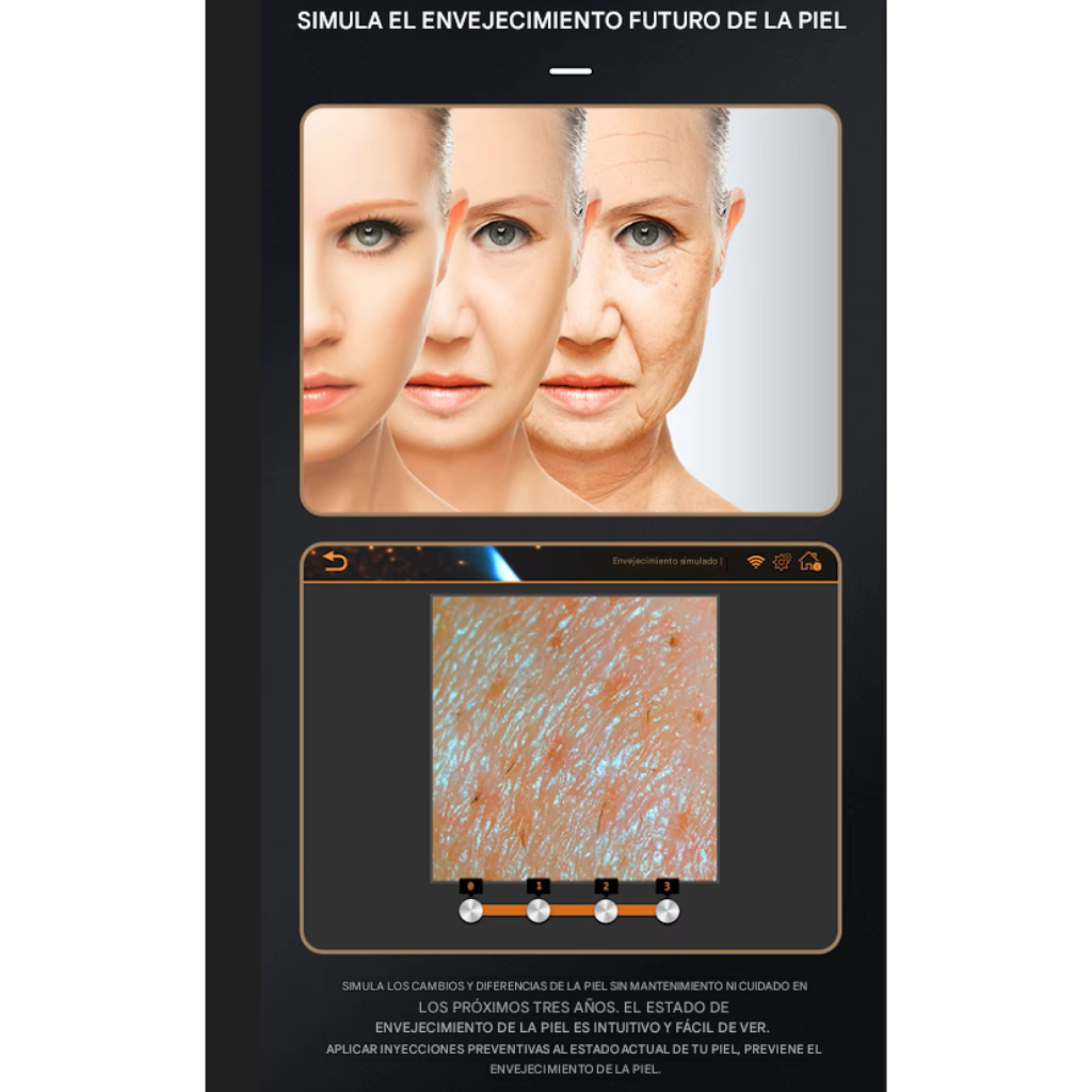 Analizador Inteligente de Piel Facial con IA y Pantalla Táctil™
