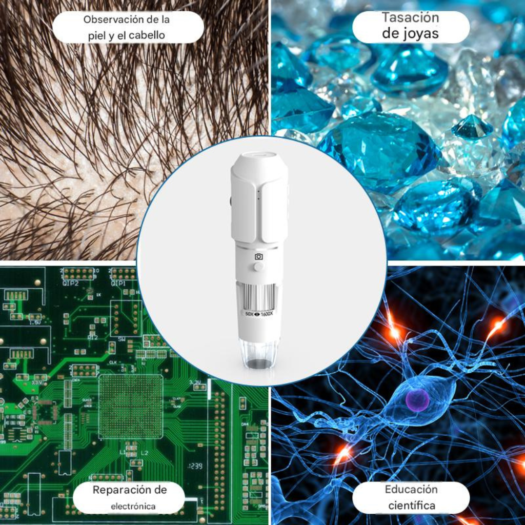 Dermatoscopio / Tricoscopio Digital WiFi Profesional DM023A-NC™