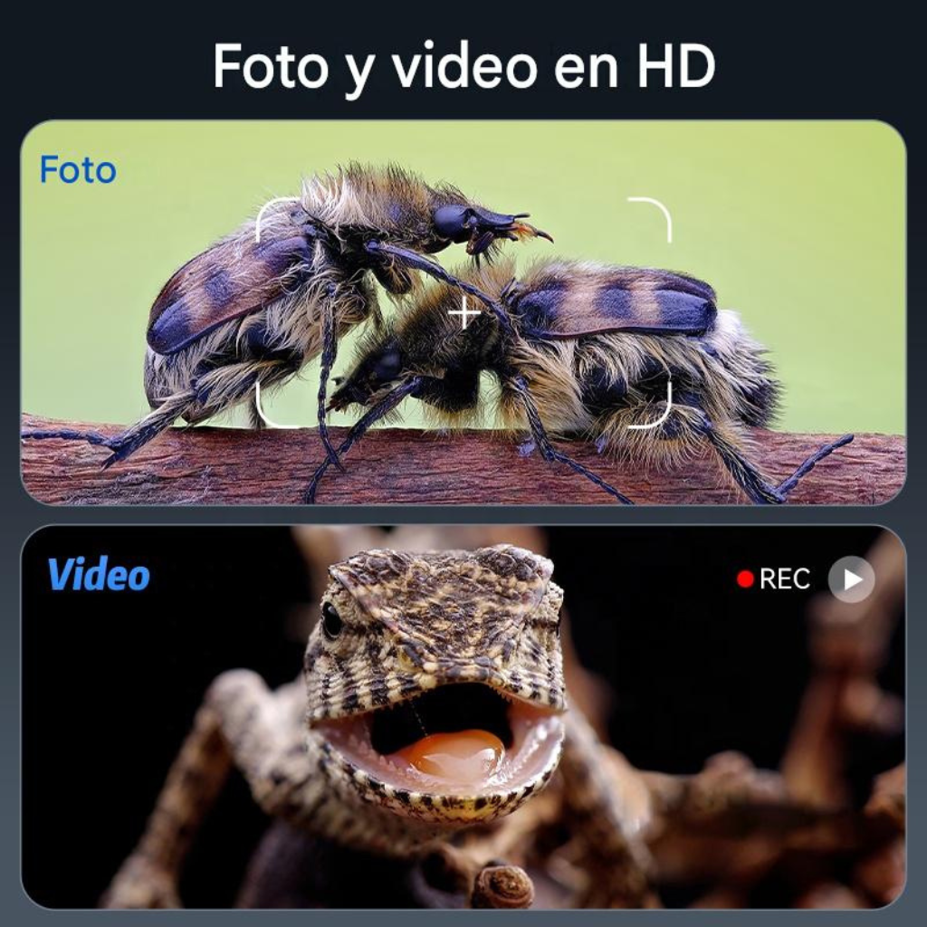 Microscopio Digital 1000X con Pantalla IPS HD™