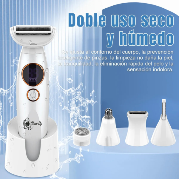Afeitadora Eléctrica 5 en 1 Multifunción Recargable e Impermeable™