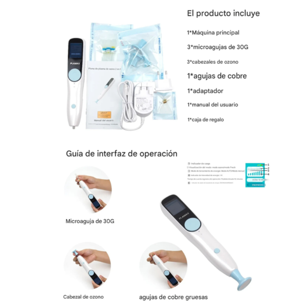 PLASMA PEN CON OZONO 2 EN 1 PLAMAX(TM)