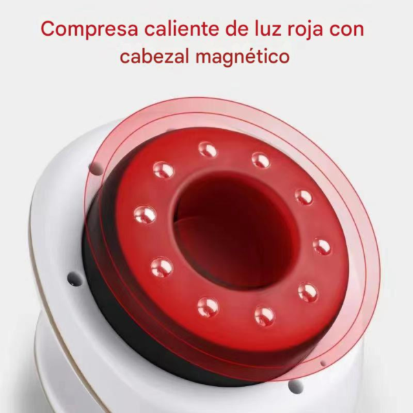 MASAJEADOR INTELIGENTE GUA SHA ELÉCTRICO 5 EN 1 (EMS + CALOR + VACÍO + LUZ ROJA)(TM)