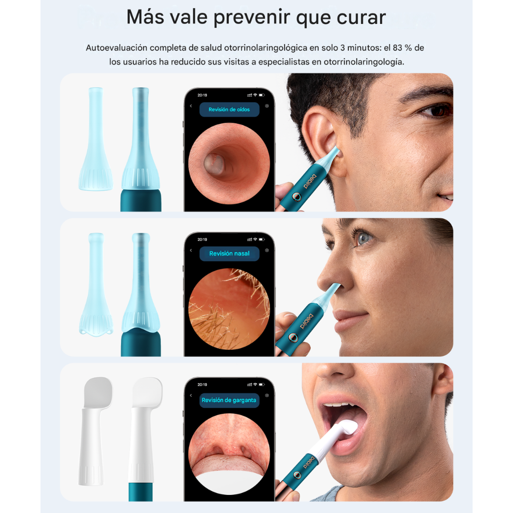 Otoscopio Inteligente Bebird EarSight Ultra™