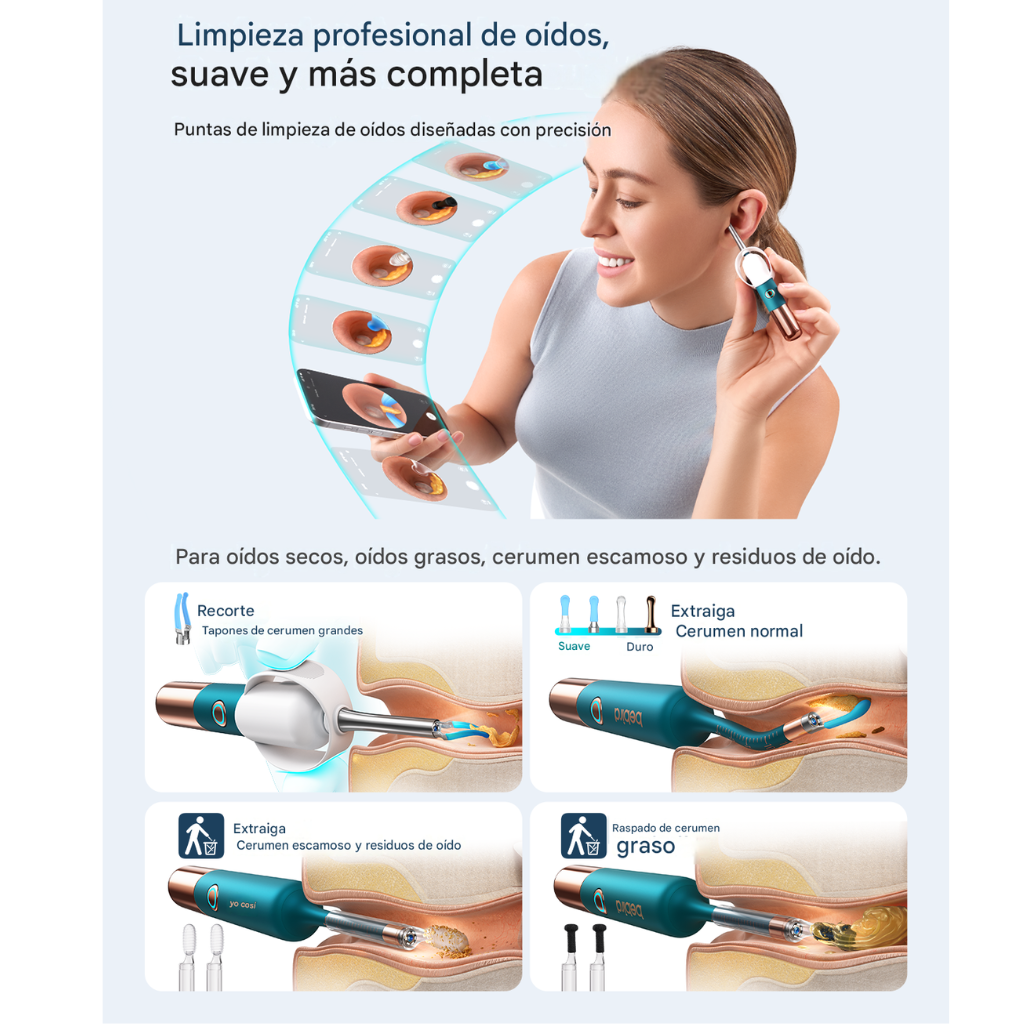 Otoscopio Inteligente Bebird EarSight Ultra™