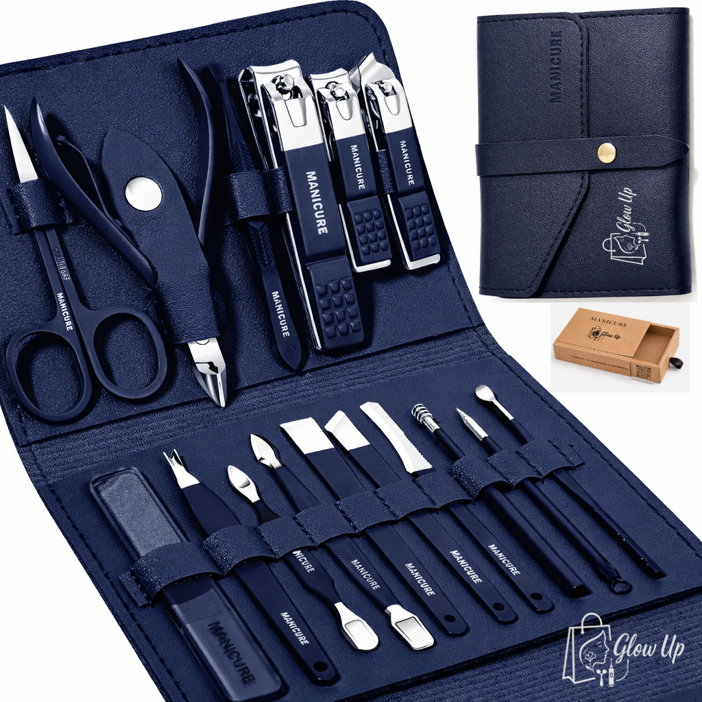 Set Profesional de Manicura y Pedicura 16 Piezas GlowUp™