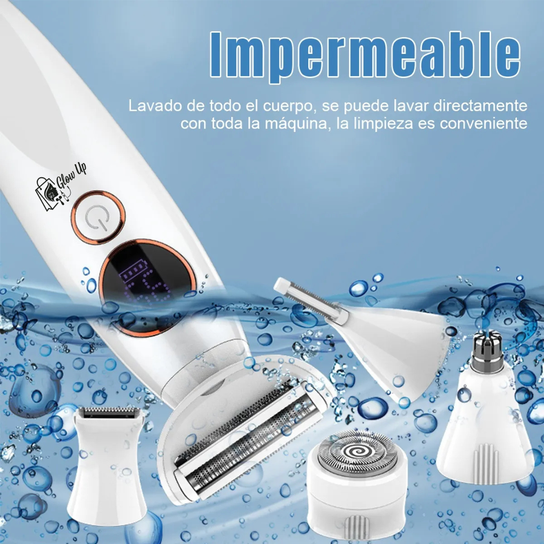 Afeitadora Eléctrica 5 en 1 Multifunción Recargable e Impermeable™